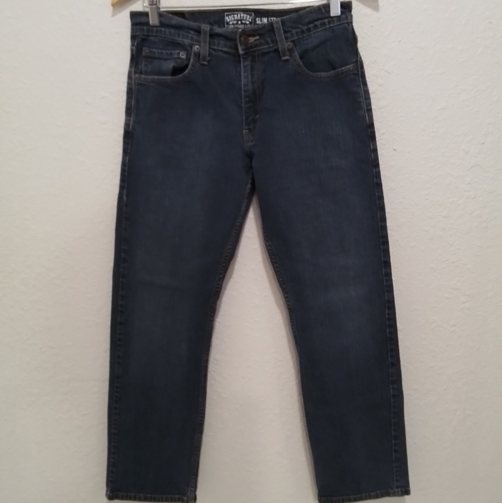 Men's Levi Strauss & Company Signature Series Slim Straight Denim Jeans 30x30